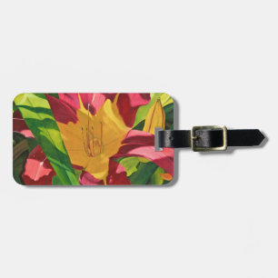 Hidden Tiger Floral Collection Luggage Tag