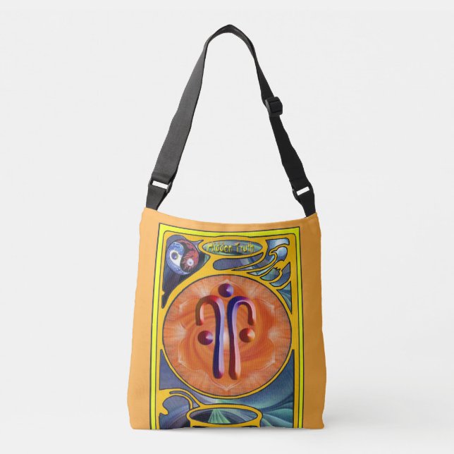 Hidden Truth Symbol Art Crossbody Bag (Front)