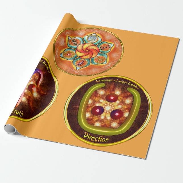 Hidden Truth Symbol Art Wrapping Paper (Unrolled)
