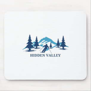 Hidden Valley New Jersey Ski Resort Skiing Skier Mouse Pad