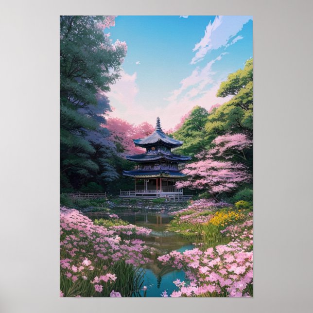 Hidden Wooden Temple Poster (Front)