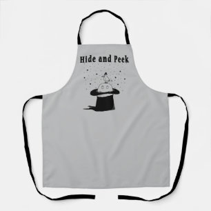 Hide and Peek Hat Adult Apron