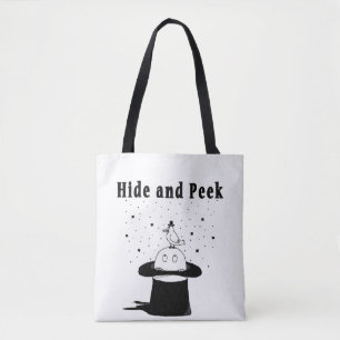 Hide and Peek Hat Tote Bag