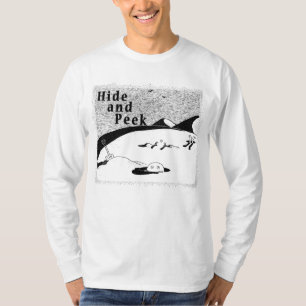 Hide and Peek Hole (transparent background) T-Shir T-Shirt