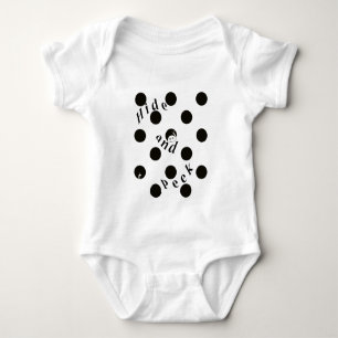 Hide and Peek in a Dot Baby Bodysuit