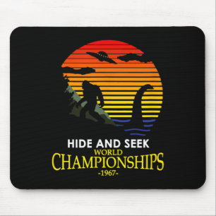 Hide And Seek Champion Nessie Lochness Bigfoot Yet Mouse Pad