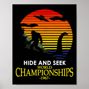 Hide And Seek Champion Nessie Lochness Bigfoot Yet Poster