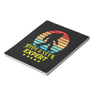 Hide And Seek Expert Bigfoot Funny Notepad