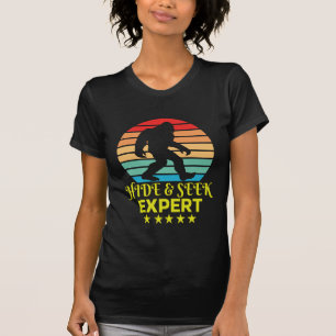 Hide And Seek Expert Bigfoot Funny T-Shirt