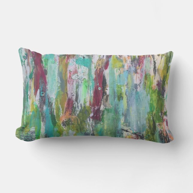 Hide and Seek Outdoor Lumbar Throw Pillow (Front)