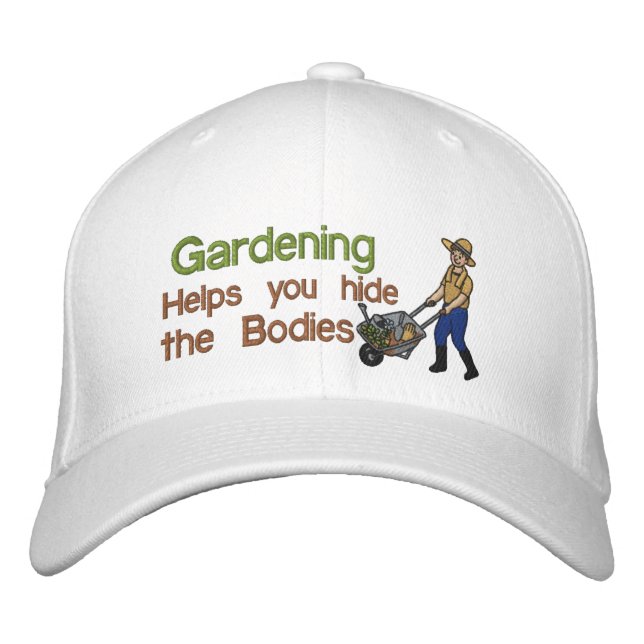 Hide the Bodies Embroidered Hat (Front)