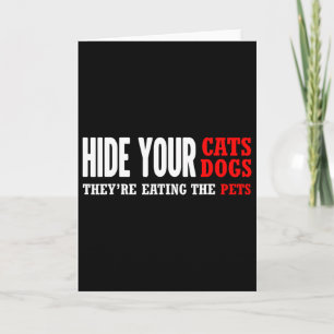Hide Your Cats Voting Trump 2024 Election  Card