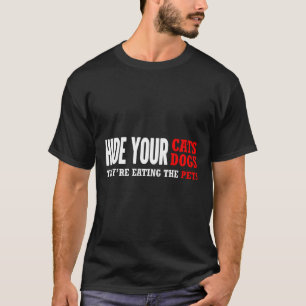 Hide Your Cats Voting Trump 2024 Election  T-Shirt