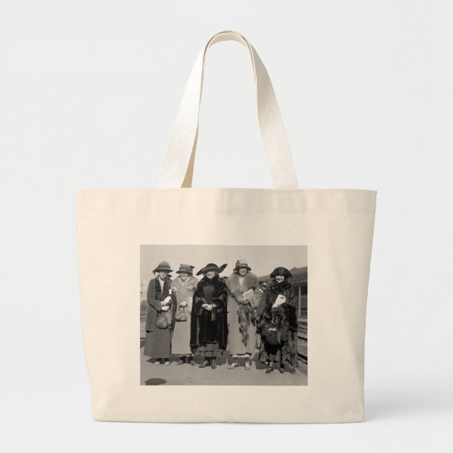 Hide Your Pets: 1923 Large Tote Bag (Front)