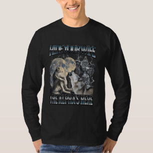 Hide Your Wife The Alpha Is Here Funny Werewolf Wo T-Shirt