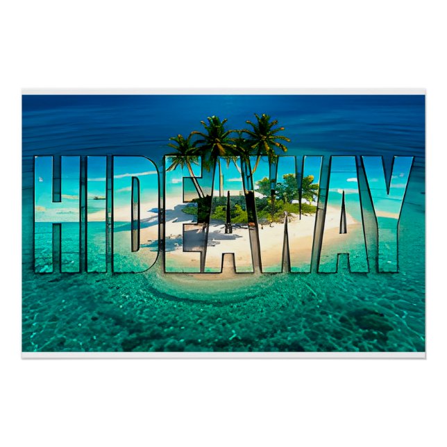 Hideaway Luxury Private Island Poster (Front)