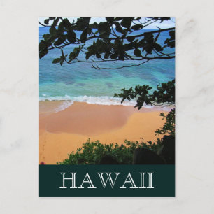 hideaways beach hawaii postcard