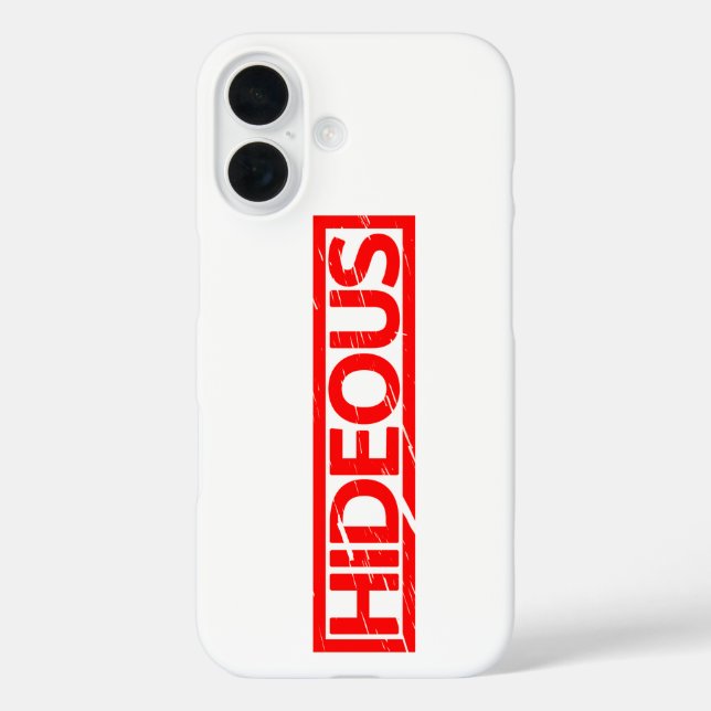 Hideous Stamp Case-Mate iPhone Case (Back)