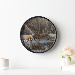 Hideout Horse Ranch Clock