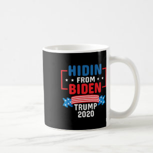 Hidin From Biden Men Women Vintage Pro Trump Anti Coffee Mug
