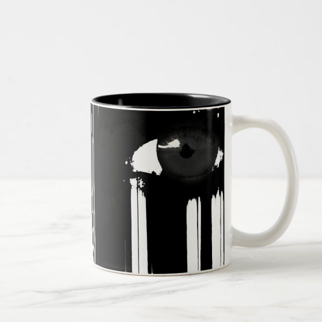 Hiding Behind The Pain Two-Tone Coffee Mug (Right)