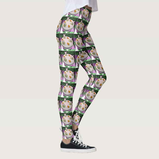 Hiding Bunny Cake Leggings (Right)