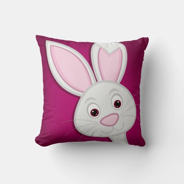 Hiding Easter Bunny Cushion (Front)