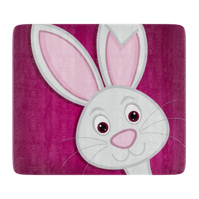 Hiding Easter Bunny Cutting Board (Front)
