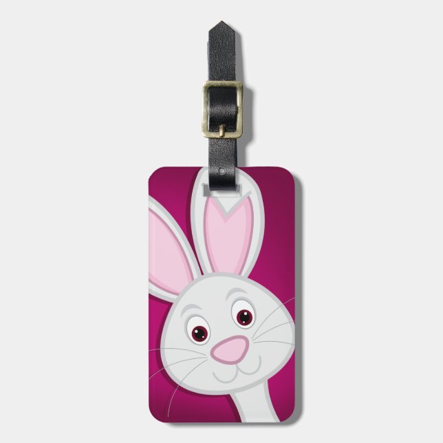 Hiding Easter Bunny Luggage Tag (Front Vertical)