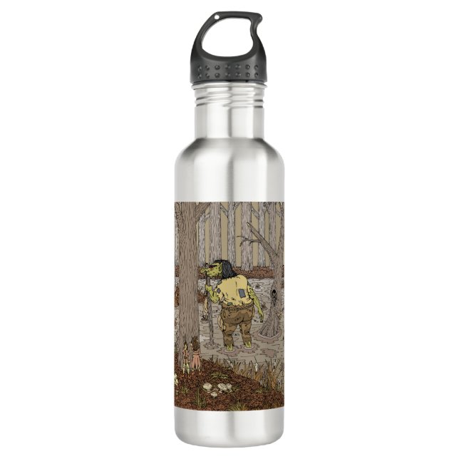 Hiding from Stinkbottom Troll 710 Ml Water Bottle (Front)