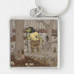 Hiding from Stinkbottom Troll Key Ring