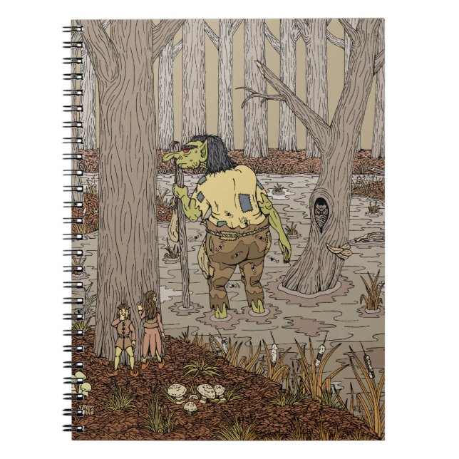 Hiding from Stinkbottom Troll Notebook (Front)