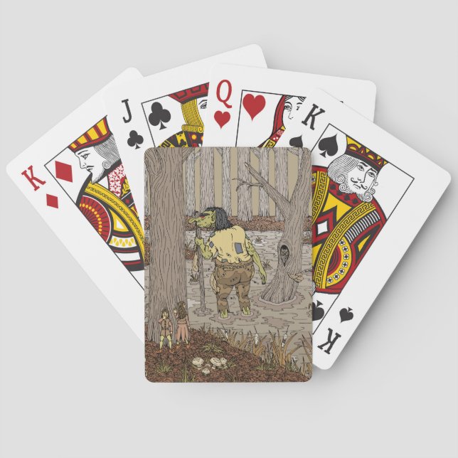 Hiding from Stinkbottom Troll Playing Cards (Back)
