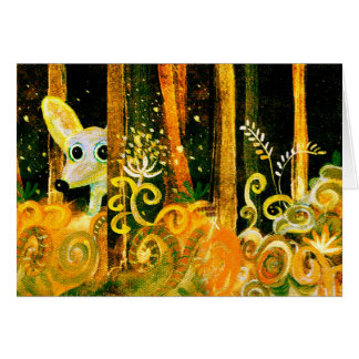 hiding in the forest