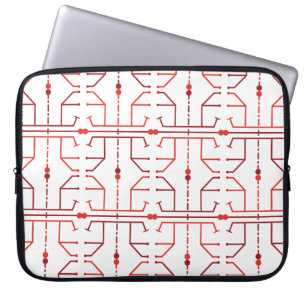 Hieroglyph Abstract Pattern Laptop Sleeve 15-inch