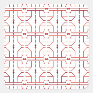 Hieroglyph Abstract Pattern Sticker