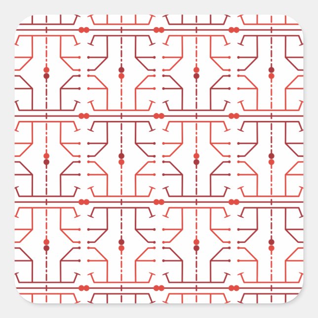 Hieroglyph Abstract Pattern Sticker (Front)