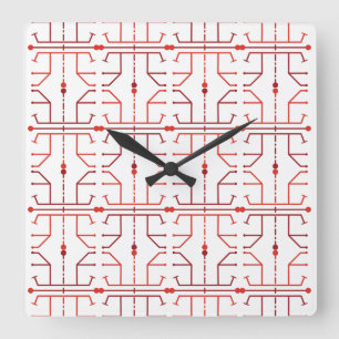 Hieroglyph Abstract Pattern Wall Clock