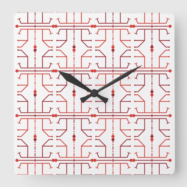 Hieroglyph Abstract Pattern Wall Clock (Front)