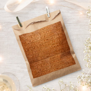 Hieroglyph Ancient Egypt Language Engraved Text Favour Bag