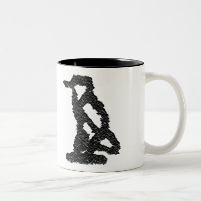 Hieroglyphic (1/4) Two-Tone coffee mug (Right)