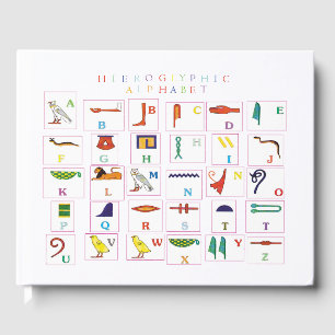 Hieroglyphic Alphabet Guest Book
