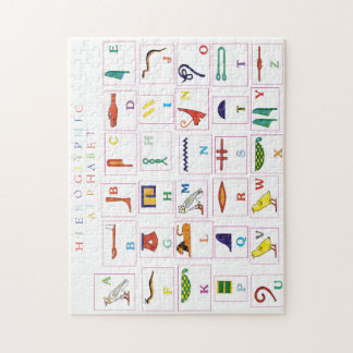 Hieroglyphic Alphabet jigsaw puzzle