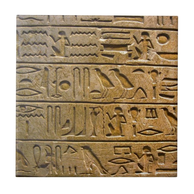 Hieroglyphics Ceramic Tile (Front)