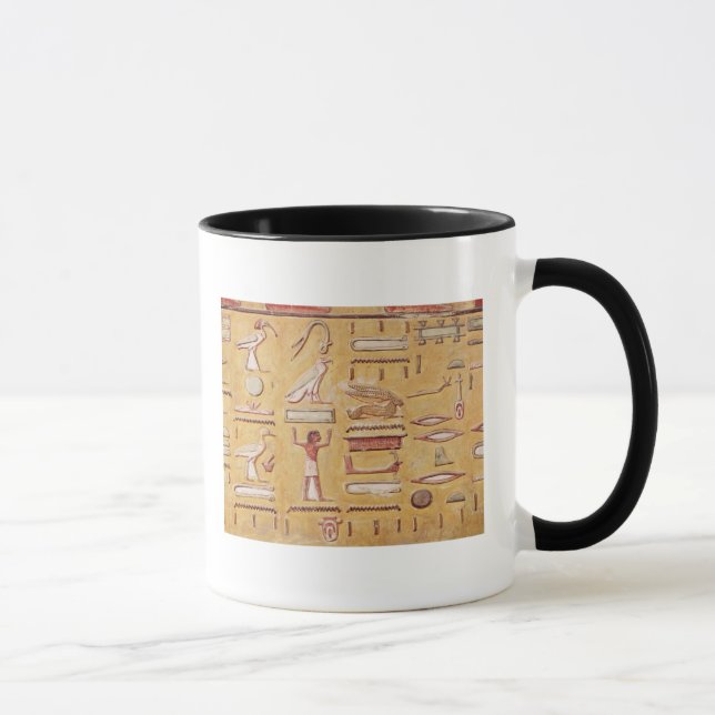 Hieroglyphics, from the Tomb of Seti I Mug (Right)