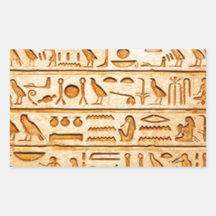 hieroglyphics hieroglyphics rectangular sticker