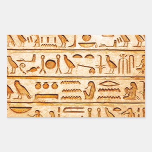 hieroglyphics hieroglyphics rectangular sticker (Front)