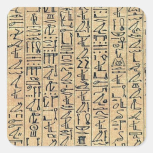Hieroglyphics Square Sticker
