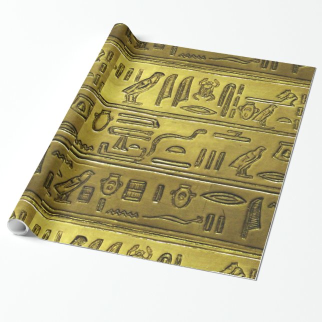 Hieroglyphs 2014-1021 wrapping paper (Unrolled)