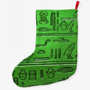 Hieroglyphs 2014-1023 large christmas stocking